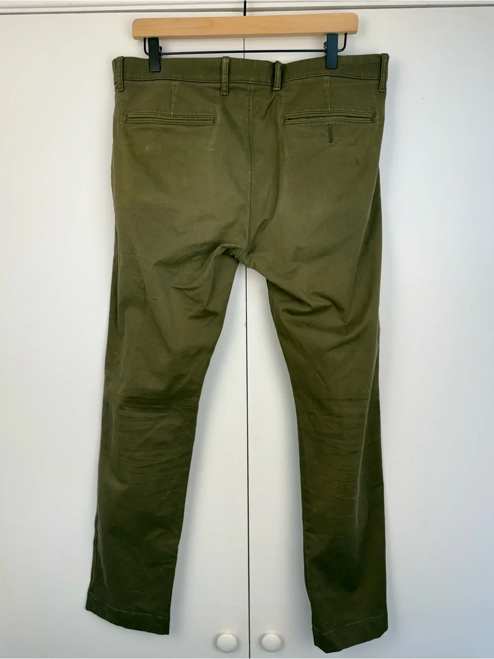 J.Crew 484 Slim Fit Stretch Chino Pants Olive Green 33x30
